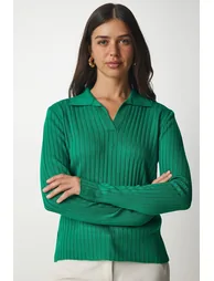 Sweater - Green - Regular fit - 1