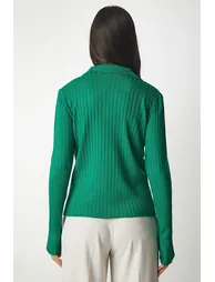 Sweater - Green - Regular fit - 3