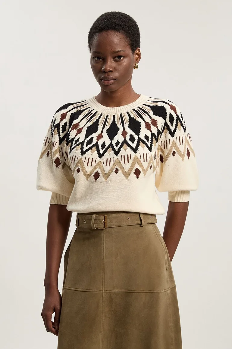 Cotton Fairisle Knit Jumper