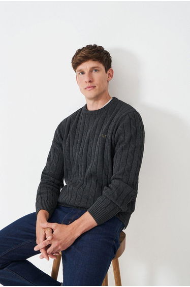 Oarsman Cable Crew Charcoal Marl product thumbnail 2