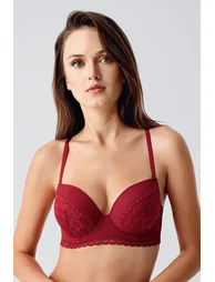 Push Up Lace Detailed Bra