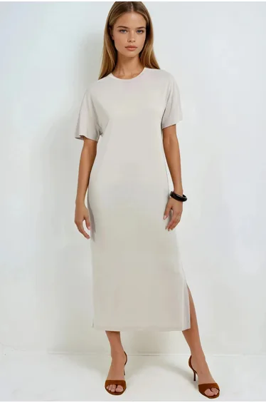 BUSEM Loose Fit Midi Dress with Slit