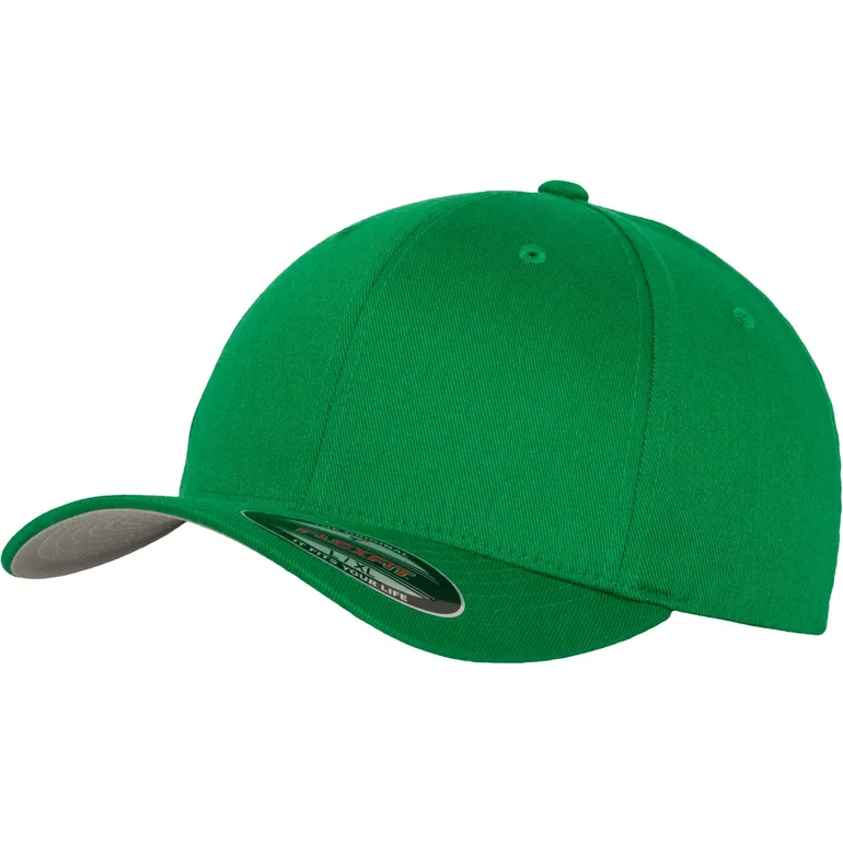 Yupoong Mens Flexfit Fitted Baseball Cap - Pepper Green