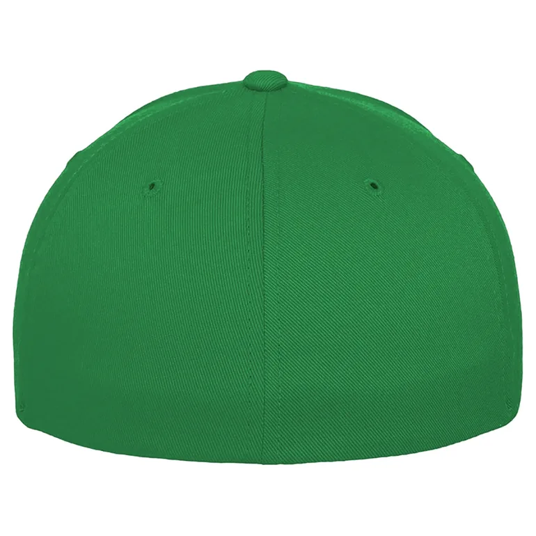 Yupoong Mens Flexfit Fitted Baseball Cap - Pepper Green - 1