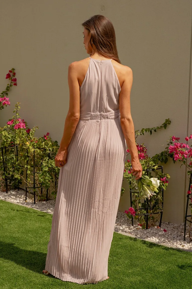 TFNC Serene New Mink Maxi Dress - 2