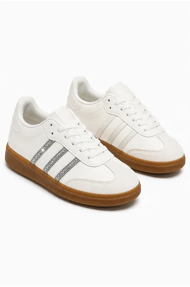Crystal Stripe Simba Trainers Limited Edition Nude