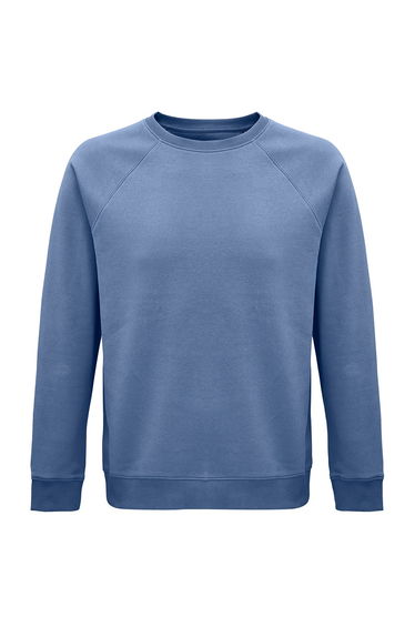 SOLS Unisex Adult Space Organic Raglan Sweatshirt - Blue