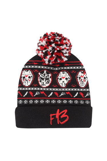 Friday The 13th Unisex Adult Masks Beanie - Black/Red/White