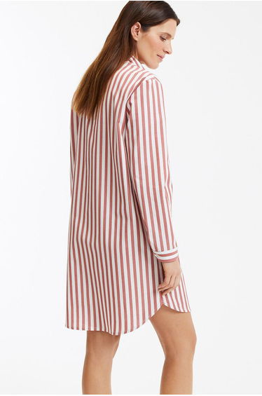 Striped Poplin Nightdress