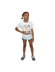Disney Girls Bambi Retro Poster Cotton T-Shirt - White