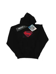 DC Comics Mens Justice League Movie Superman Logo Hoodie - Black
