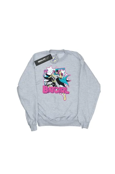 DC Comics Boys Batgirl Leap Sweatshirt - Sports Grey