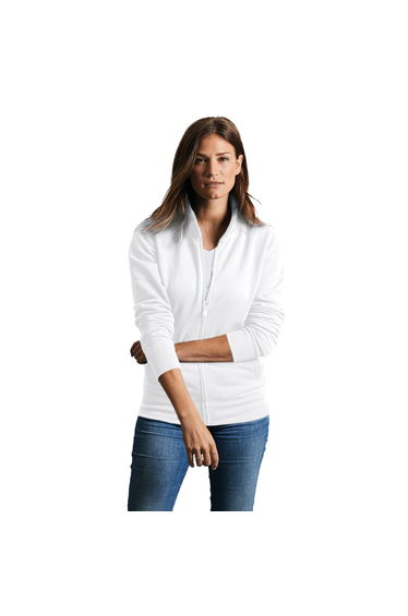 Russell Womens/Ladies Authentic Sweat Jacket - White product thumbnail 2