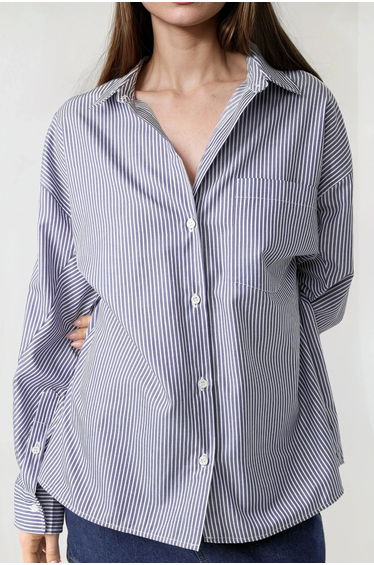 Oversize Striped Casual Shirt