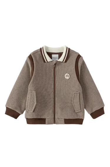 Boys' Zip-Up Jacket With Patch