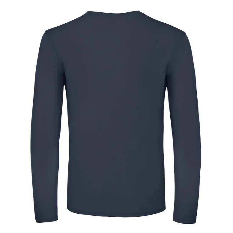 B&C Mens #E150 Long Sleeve T-Shirt - Navy - 1