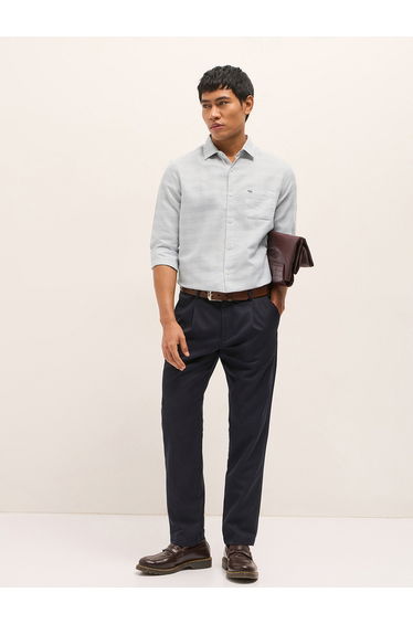 Men Checked Cotton Blend Formal Shirt