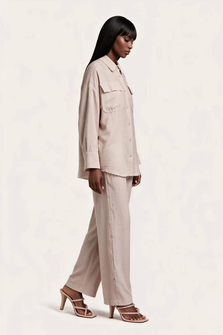 MSN Linen Cotton Suit Set - 1