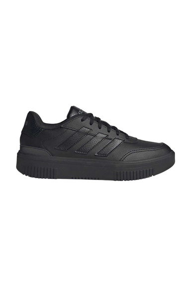 Adidas Womens/Ladies Courtblock Platform Trainers - Triple Black