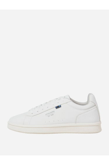 Leather Logo Detail Lace Up Sneakers