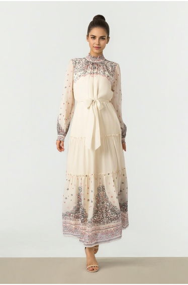 Placement Print Dress