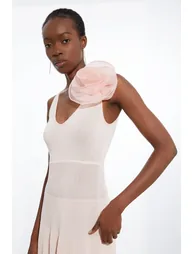 فستان ماكسي بكورسيج وردة - 2