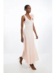 فستان ماكسي بكورسيج وردة - 3