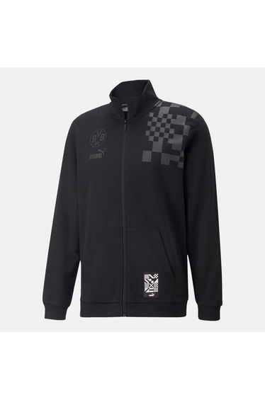 Men's Puma Brussia Dortmund Fc Ftblculture Track Jacket in Black