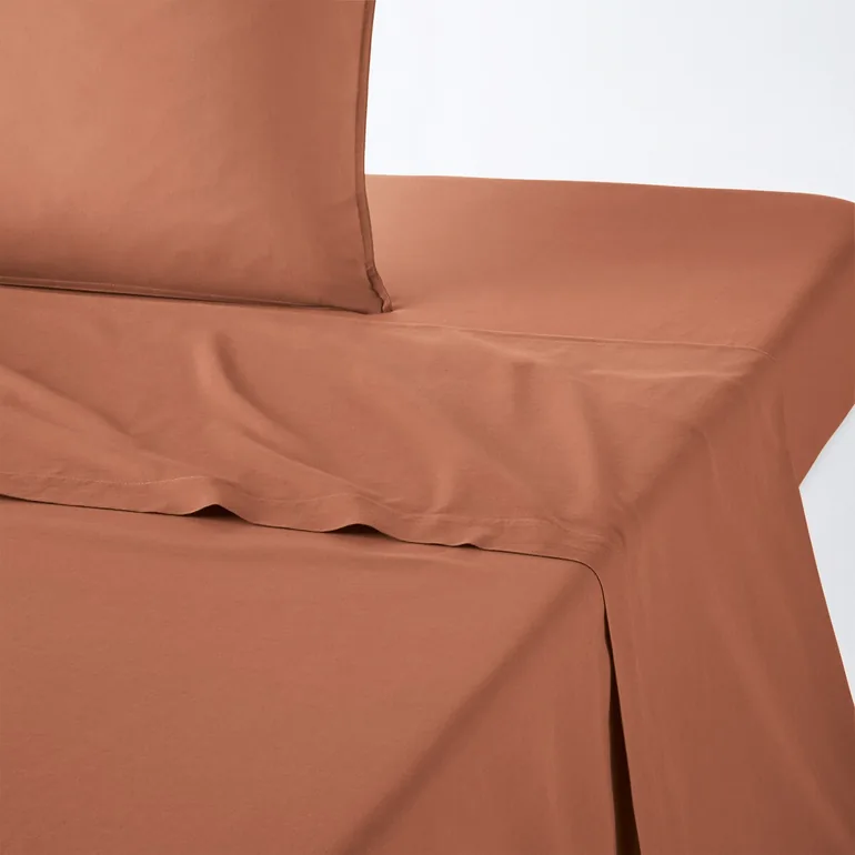 شرشف سرير قطن سادة - 1