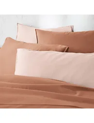 شرشف سرير قطن سادة - 4