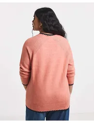 Sponge Whipstitch V-Neck Tunic - 2