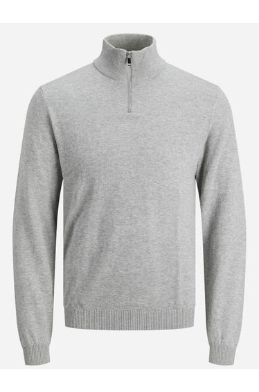 Basic Knit High Neck Sweatshirt