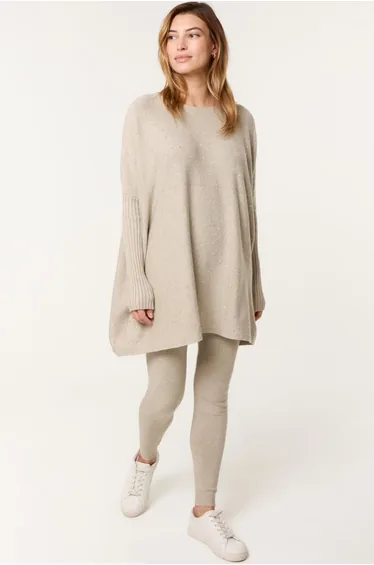 Scattered Studded Embellished Knitwear Set