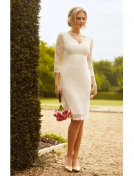 Anya Lace Wedding Dress Ivory - 1