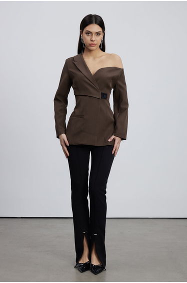 Caner Asymmetric One Shouder Blazer