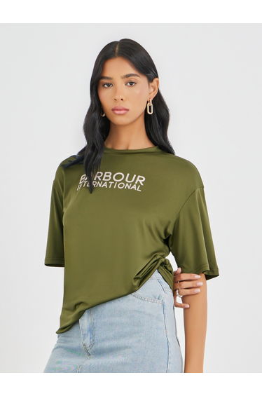 Slogan Print Oversized T-Shirt