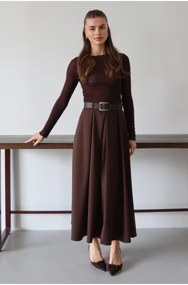 Dark brown skirt