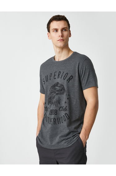 Varsity T-Shirt Crew Neck Short Sleeve Printed