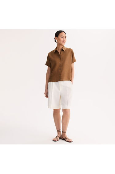High Waist Bermuda Shorts