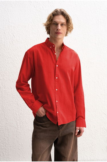 GIESTO Cotton Oversized Button-Up Shirt