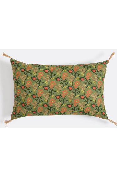 Aldea Cushion Cover 30x50cm with Green Background
