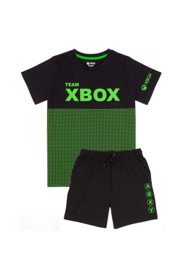 Xbox Boys Short Pyjama Set - Black/Green