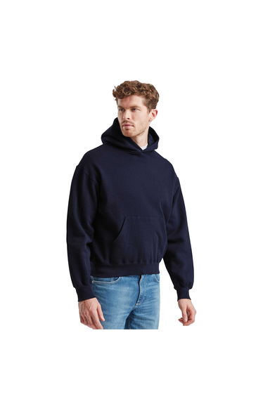 Fruit of the Loom Mens Supercotton Hoodie - Deep Navy