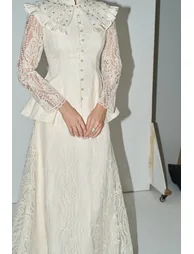 طقم سانفير باللون البيج - 12