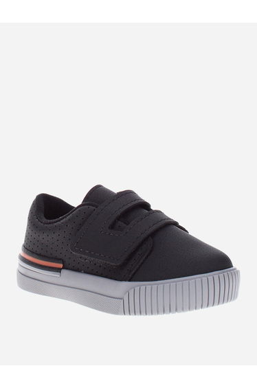 Flat Sneakers with Hook and Loop Closure
