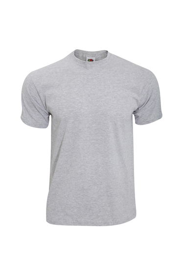 Fruit Of The Loom Mens Screen Stars Original Full Cut Short Sleeve T-Shirt - Heather Grey