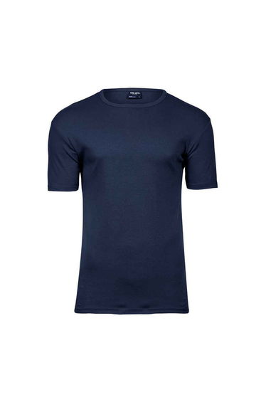 Tee Jays Mens Interlock T-Shirt - Navy