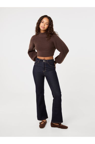 High Neck Knitted Jumper