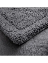 Maxine Throw in Fleece and Sherpa - 3
