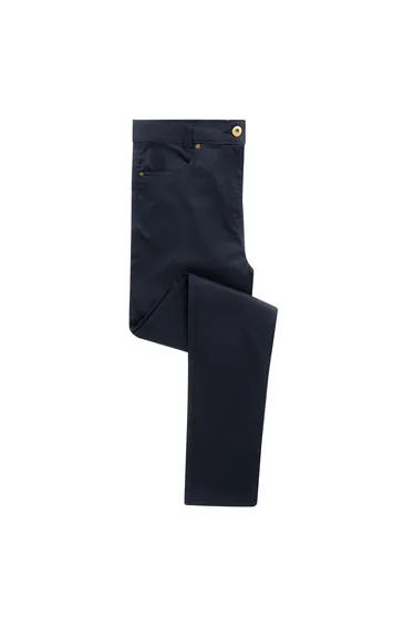Premier Womens/Ladies Performance Chino Jeans - Navy